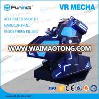 2018 Zhuoyuan High-tech Newest Design VR mecha 1 Seats 9D Cinema Simulator Virtual Reality